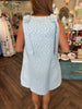 Metallic Blue Dress