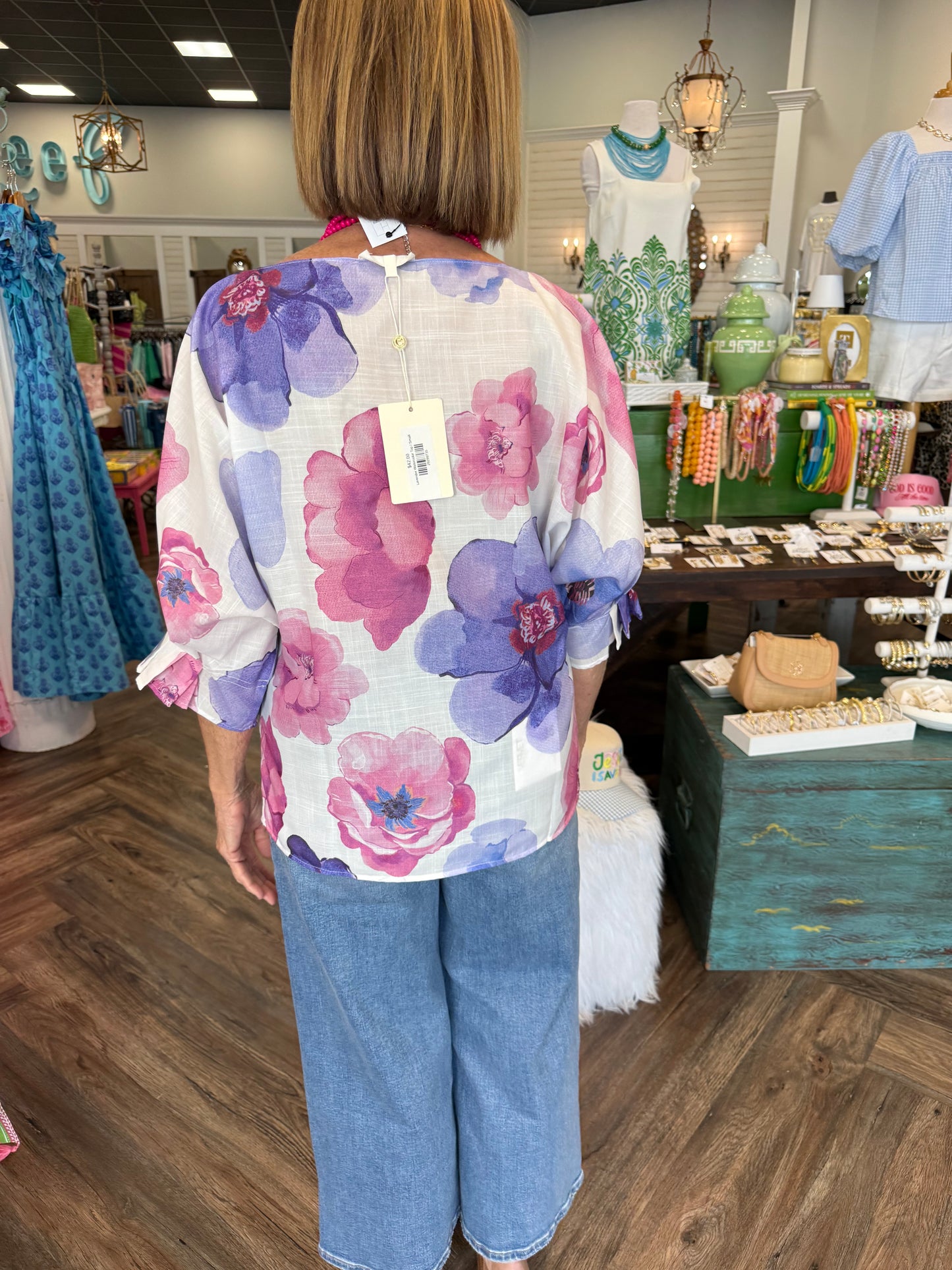 Lavender Watercolor Top
