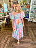 Scalloped Petunia Midi Dress