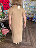 Everyday Lux Midi Dress: Beige