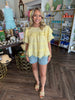 Button Down Denim Shorts