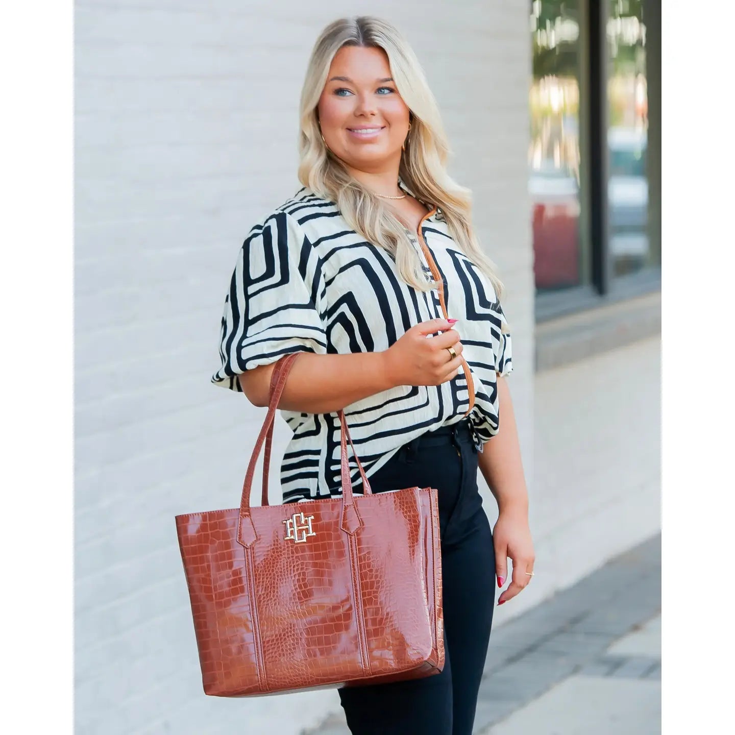 Heath Tote Bag Saddle Ec