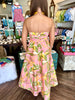 Joslynn Floral Dotted Midi Dress