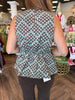 Uptown Check Tie Top