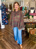 Autumn Plaid Poncho Top