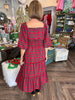 Merry Plaid Maxi Dress