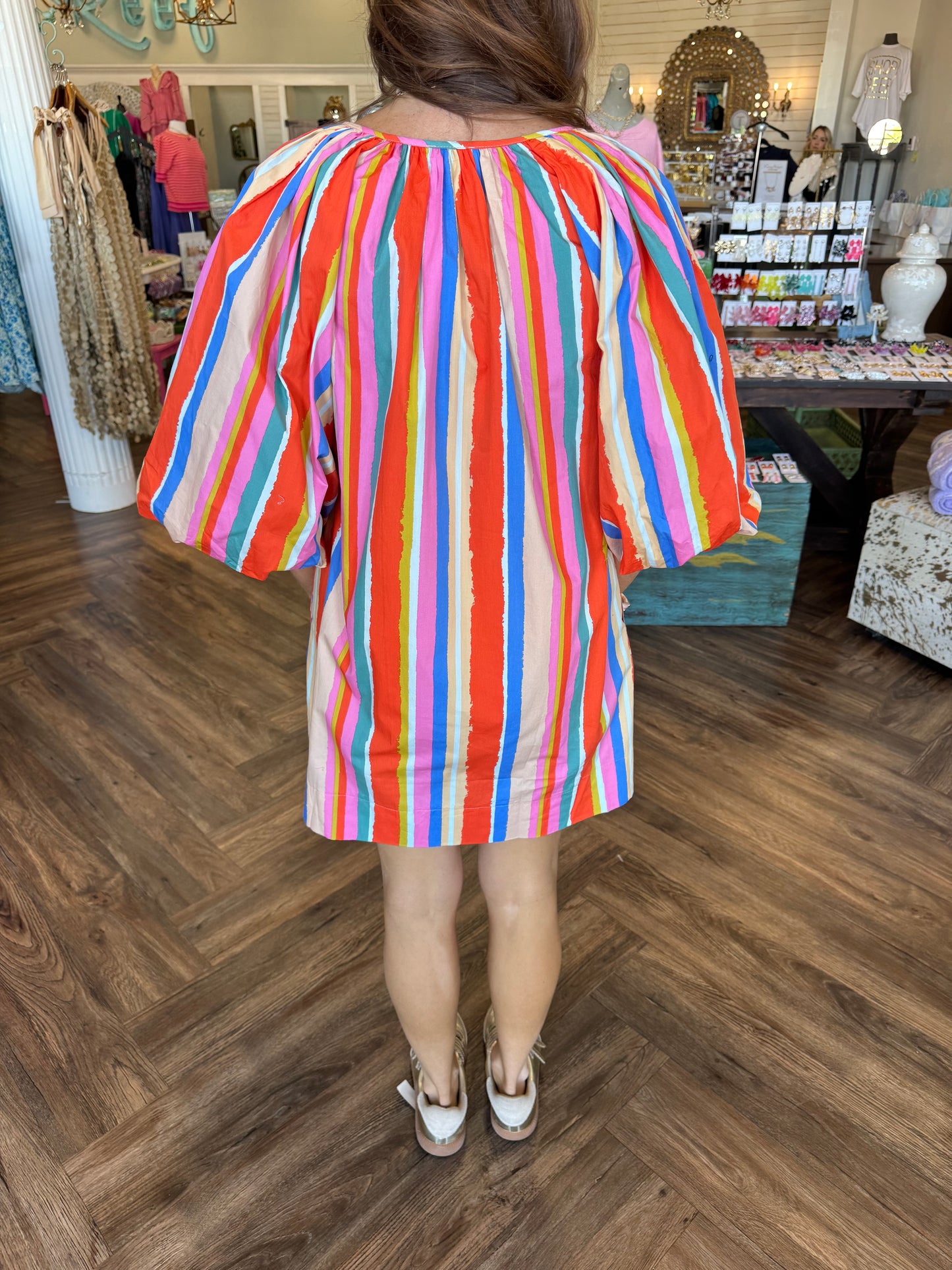 Colorful Striped Dress