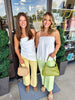 Lime Wide Leg Pants