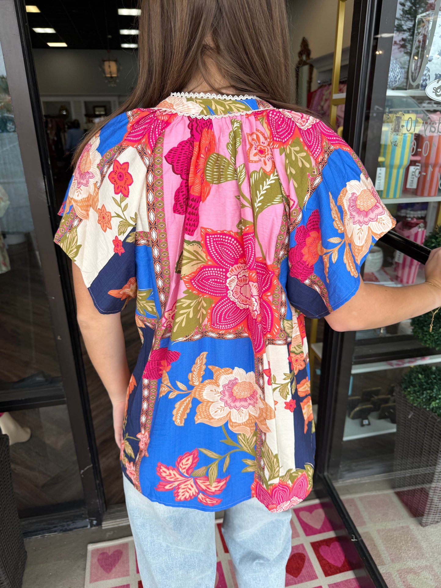 Hawaiian Contrast Blouse