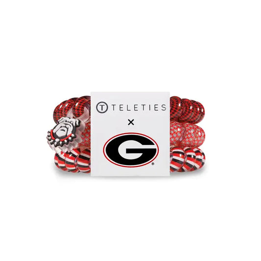 University of Georgia - Small Hair Coils, Hair Ties, 3-pack