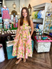Joslynn Floral Dotted Midi Dress