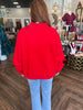 Red Mockneck Georgia Sweatshirt