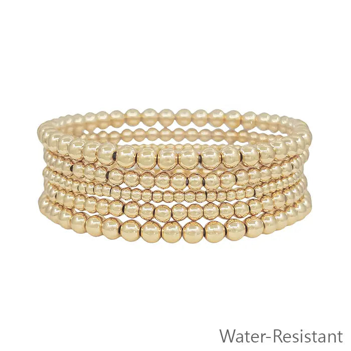 Large Gold Stretch Bracelet