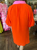 Orange Collar Dress