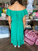Tilly Teal Maxi Dress