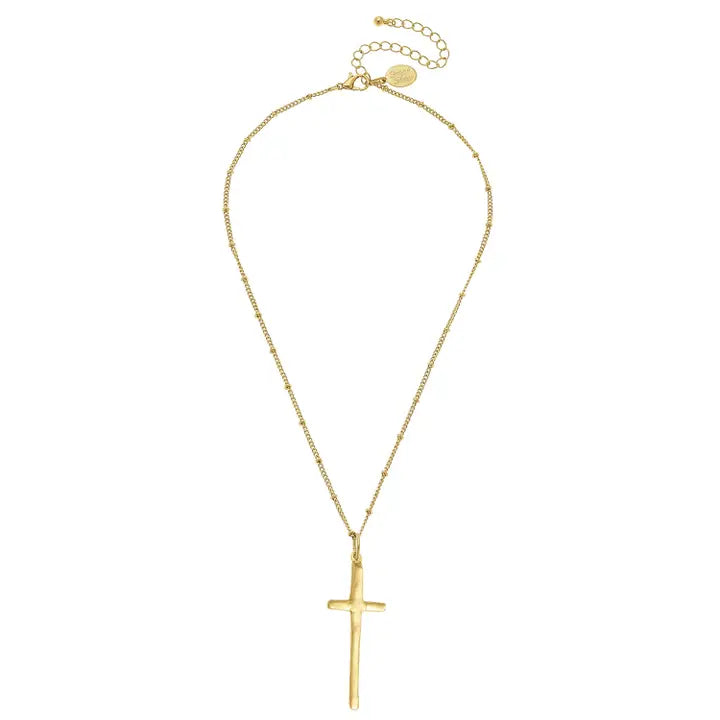 Susan Shaw: Dainty Cross Necklace