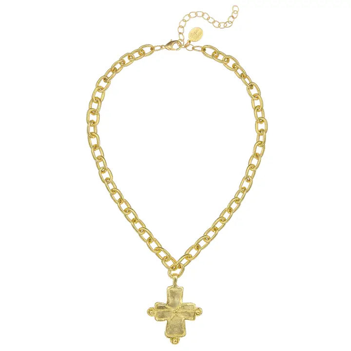 Susan Shaw: Chunky Cross Necklace