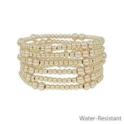 Beaded Gold Bracelet