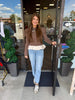 Mocha & Cream Ruffle Top