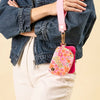 Dynamic Duo Pouch Wristlet-Secret Garden Pink