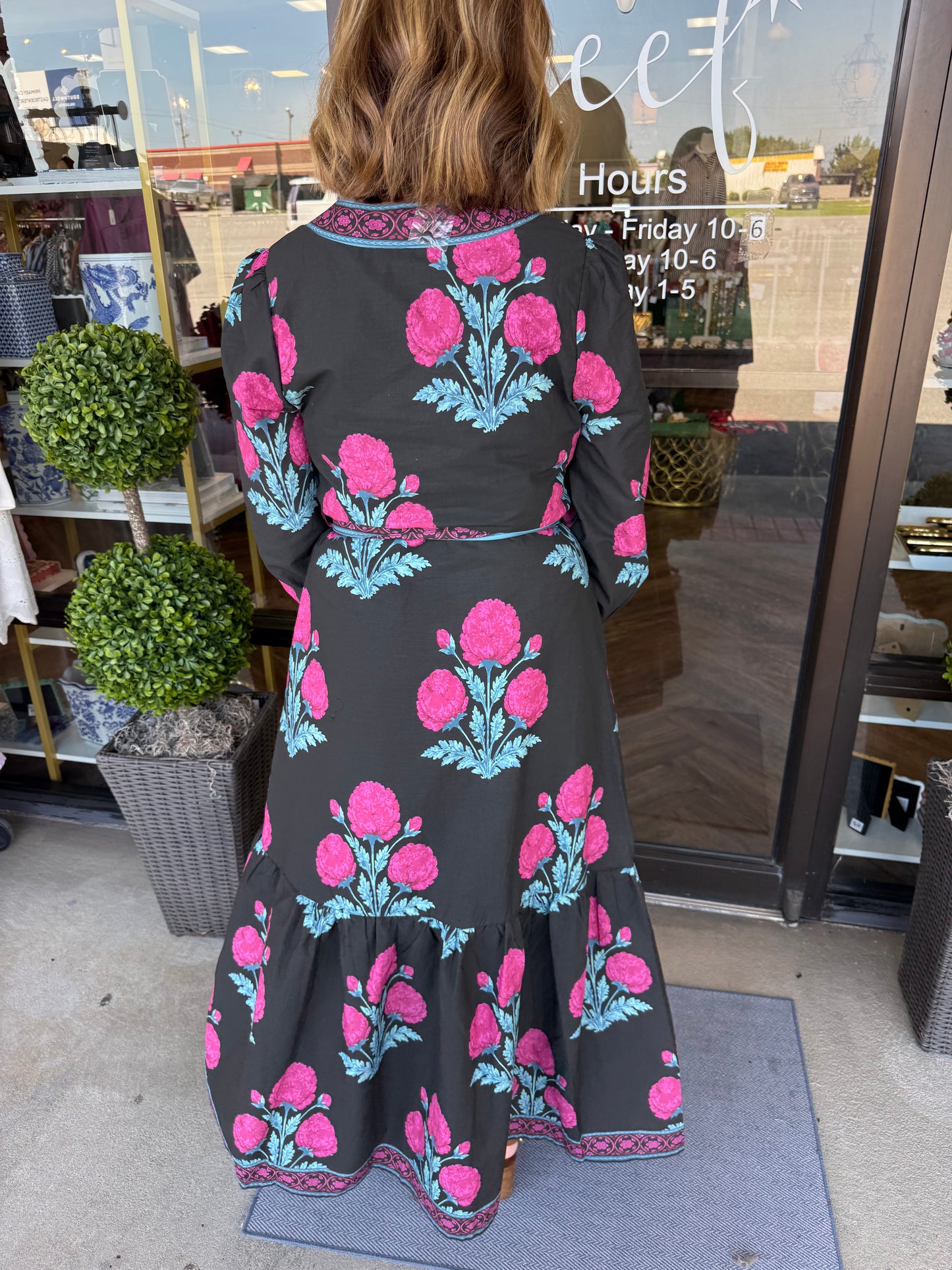 Cocoa Bloom Maxi Dress