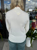 Gold Button Sweater: Ivory