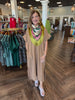 Camel Palmer Midi Dress