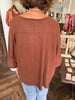 Oversized Everyday Top: Brown