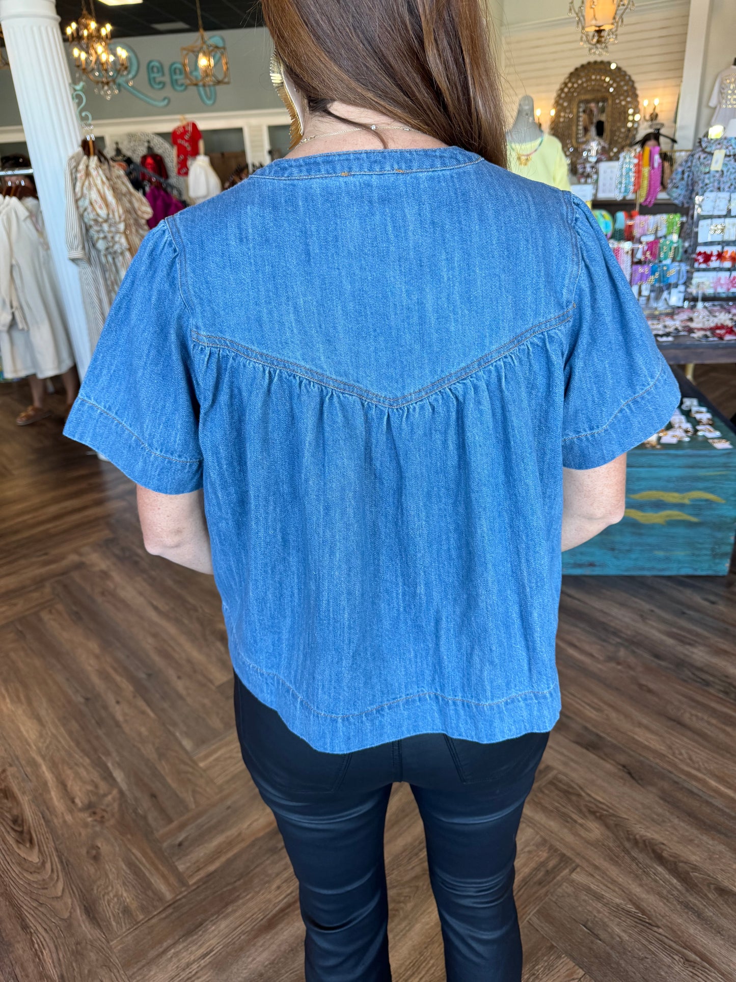 Dolly Denim Top