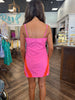 Pink and Orange Trim Dress