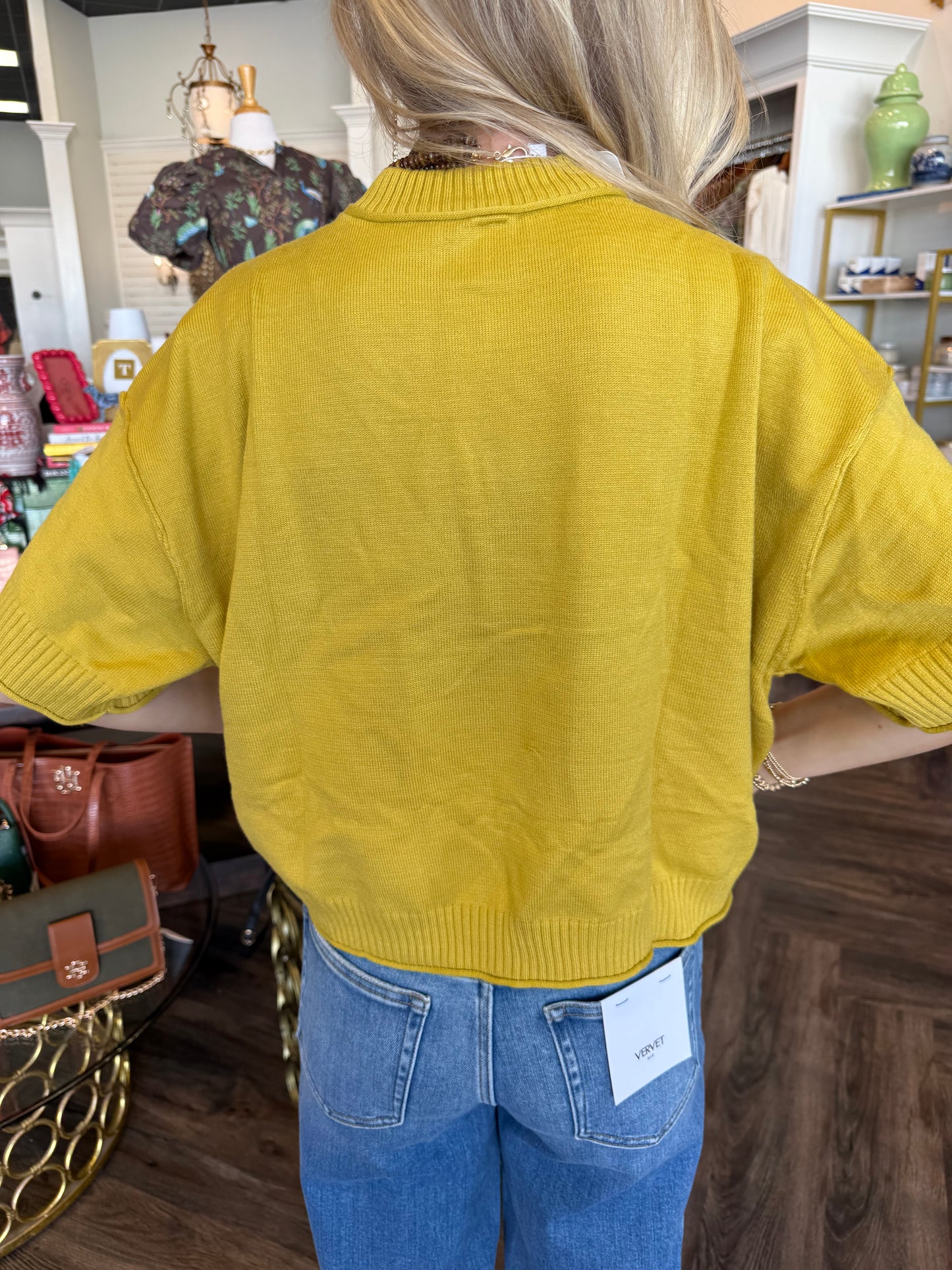 Effortless Sweater: Mustard