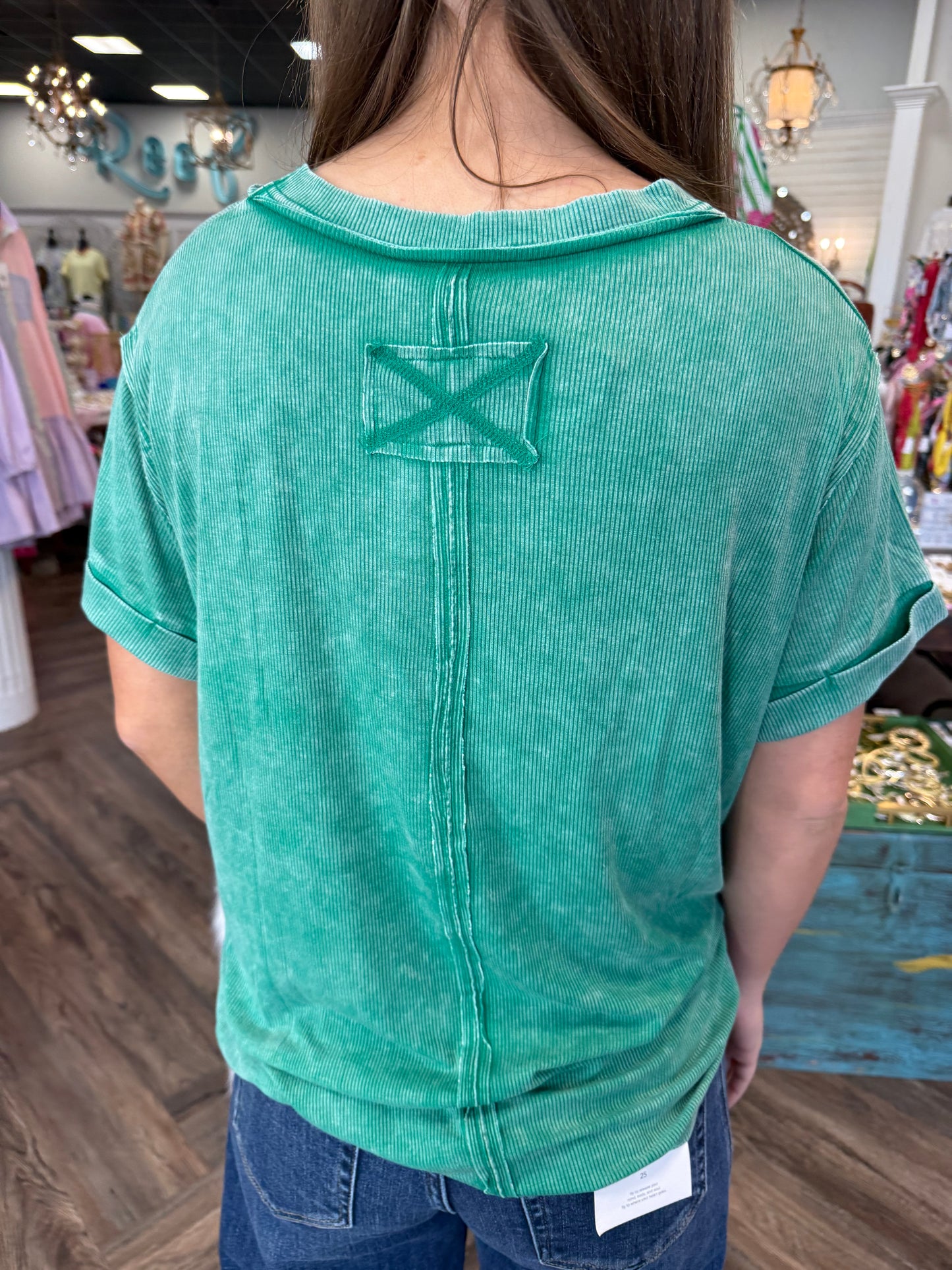 Ribbed Softy Fit: Green