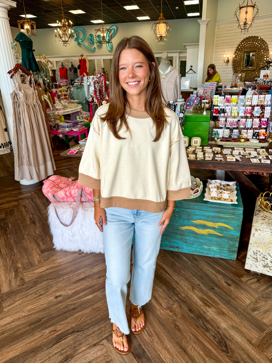 Neutral Girl Top