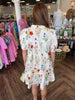 Cream Mix Flowers Dress