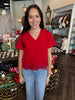 Lace Red Hot Top