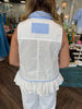 American Girl Striped Tank: White
