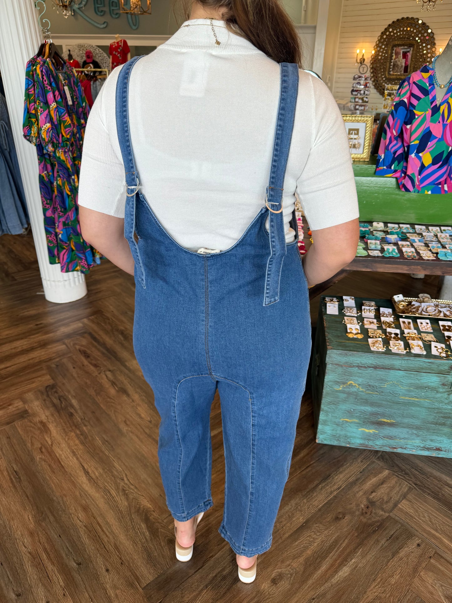 Washed Denim Jumpsuit