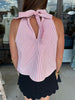 Bow Stripe Tank Top