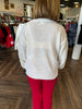 Sequin Santa Sweater: Ivory