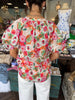 Floral Fran Top: Green/Orange