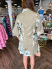 Taupe Tie Floral Dress