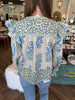 Blue Hue Flower Top