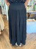 Smocked Black Skirt