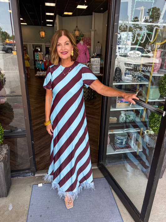 Golden Hour Feather Dress