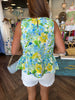 Yellow Daisy Print Top