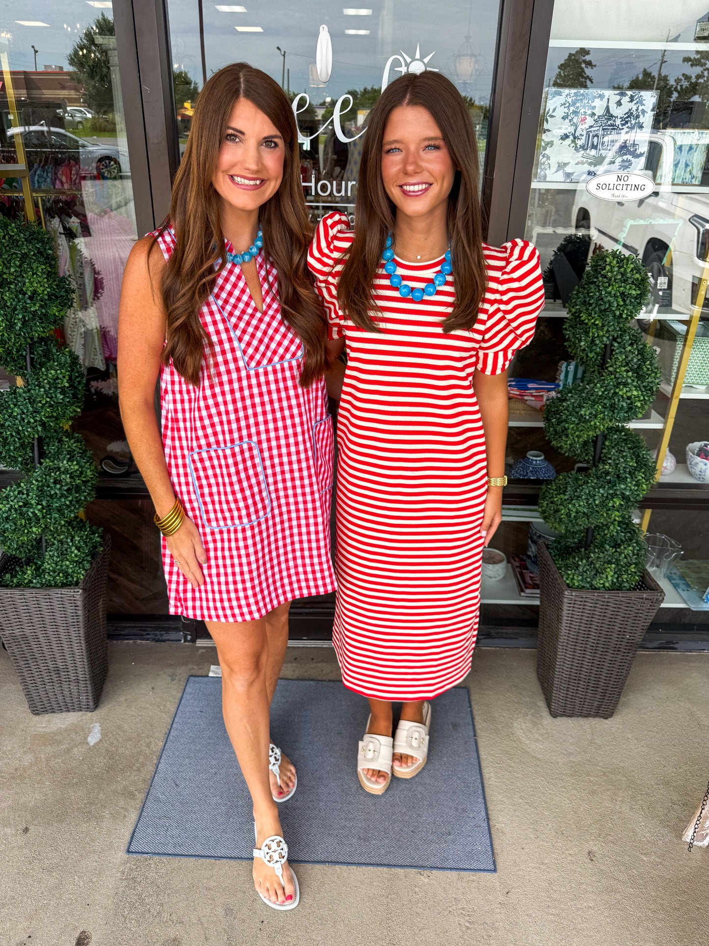 Fourth of July Gingham Dress