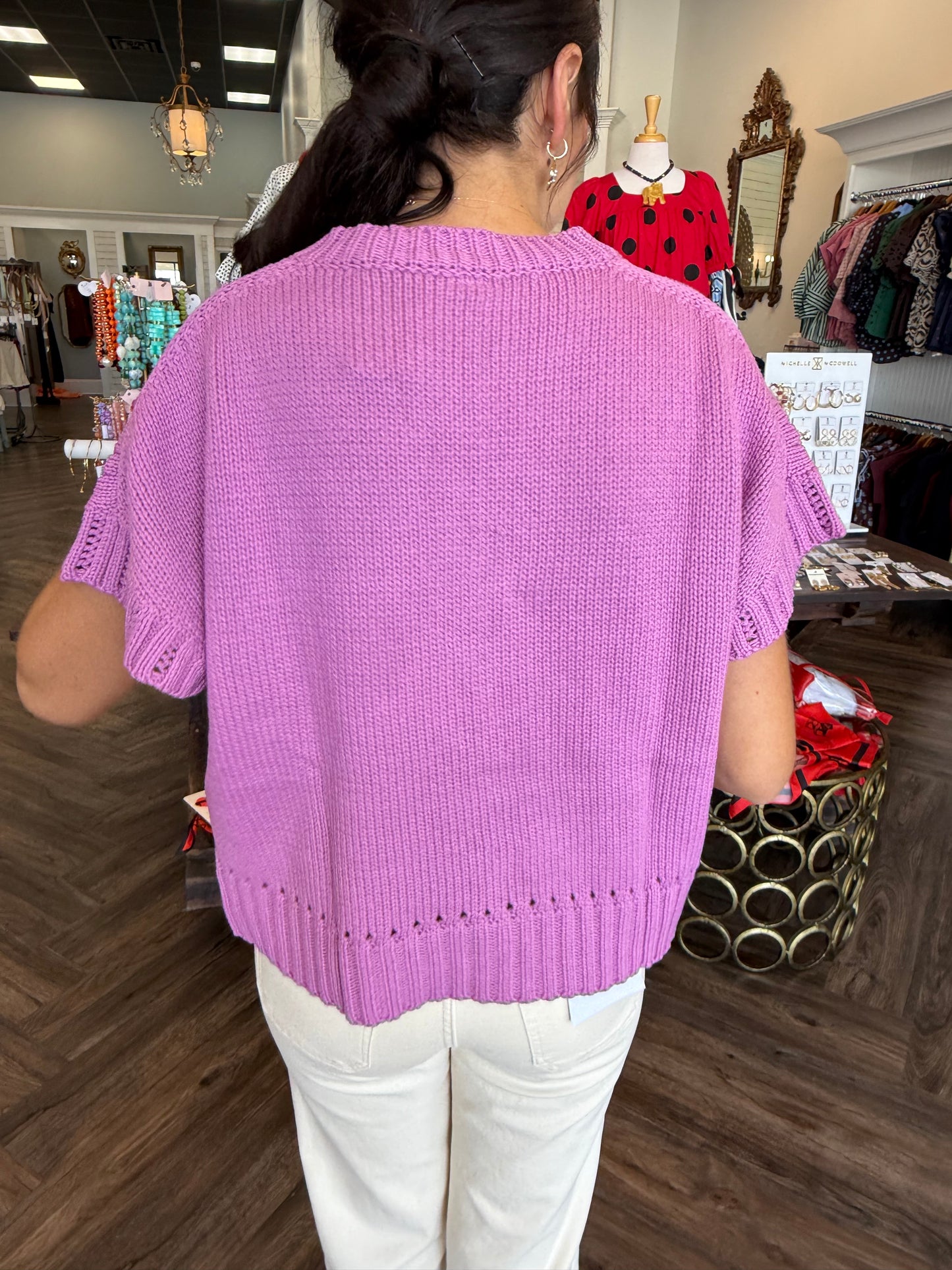 Purple Sweater Top