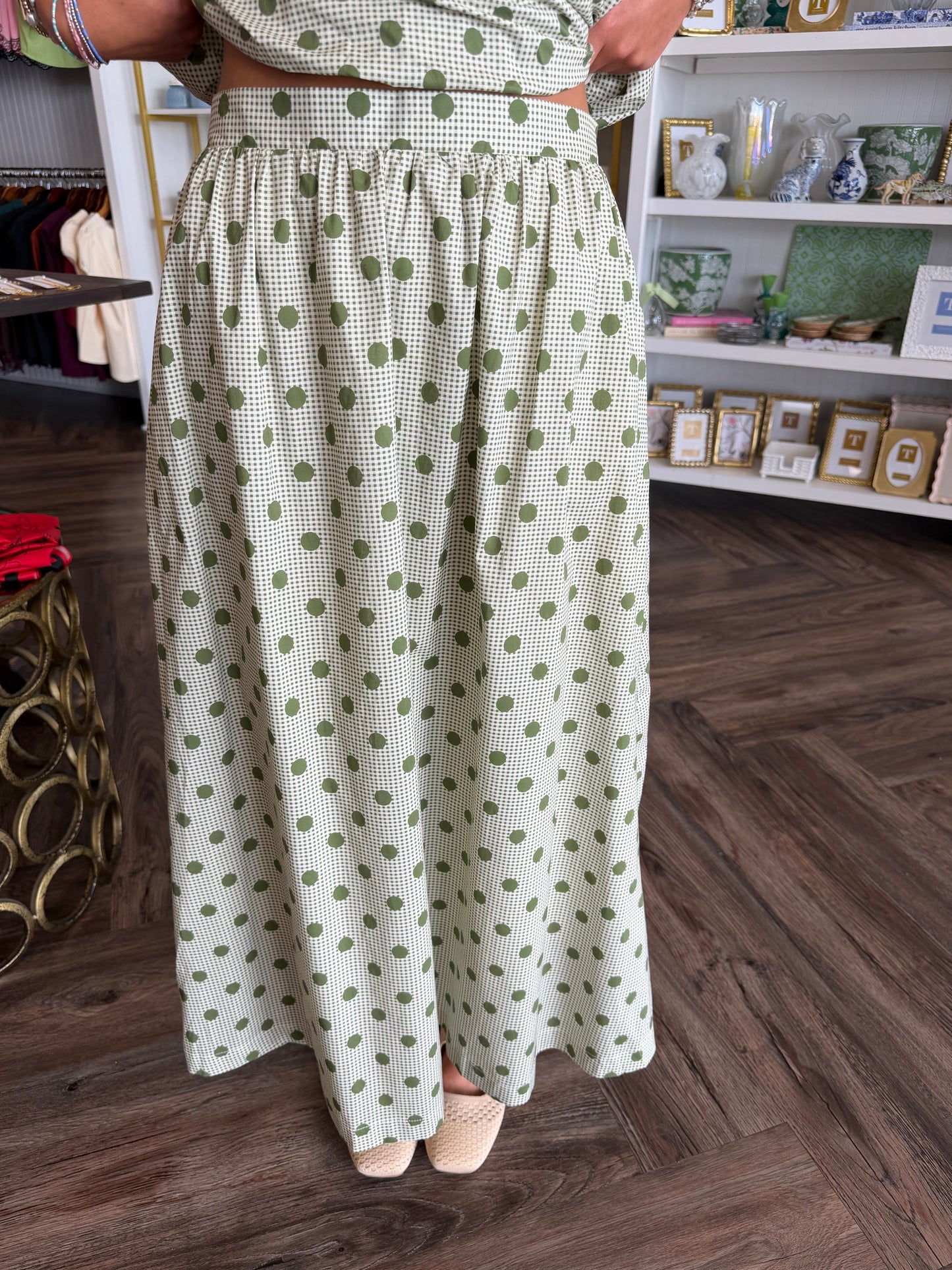 Olive Dot and Charm Set