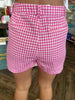 Pink Gingham Shorts