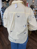 Duck Embroidered Top: Yellow